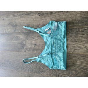 VS Lace-back Bralette Light Blue XS